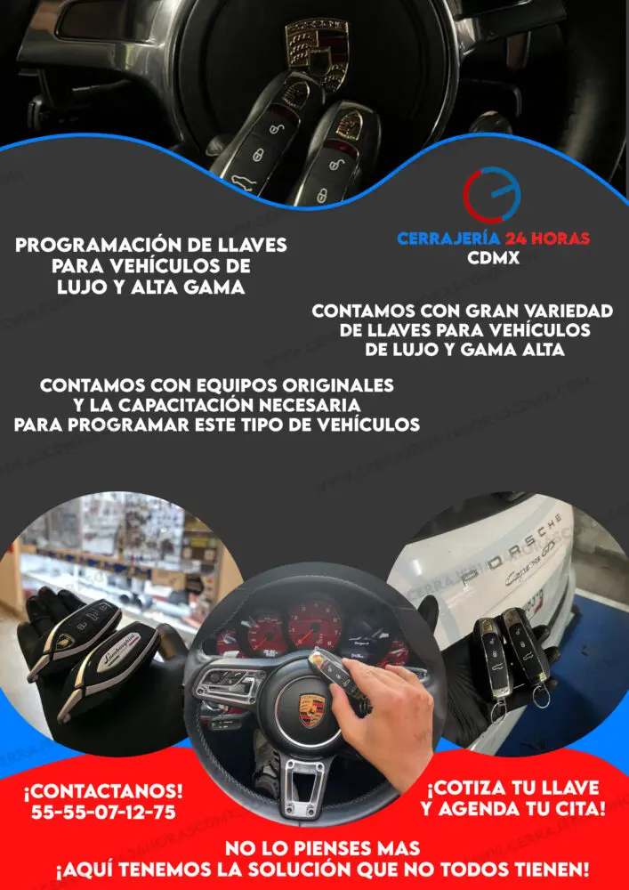 Llaves para vehículos de lujo